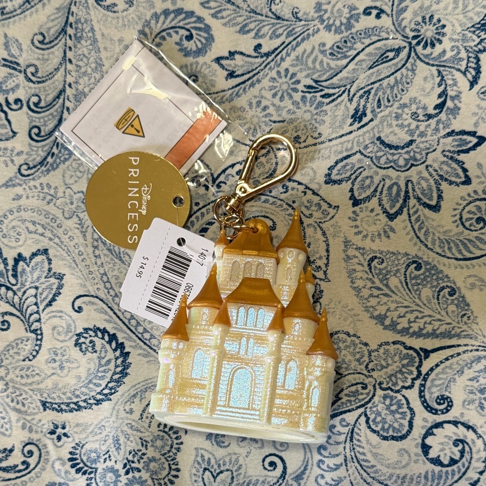 Bath & Body Works Disney Princess Castle Pocketbac Holder Keychain